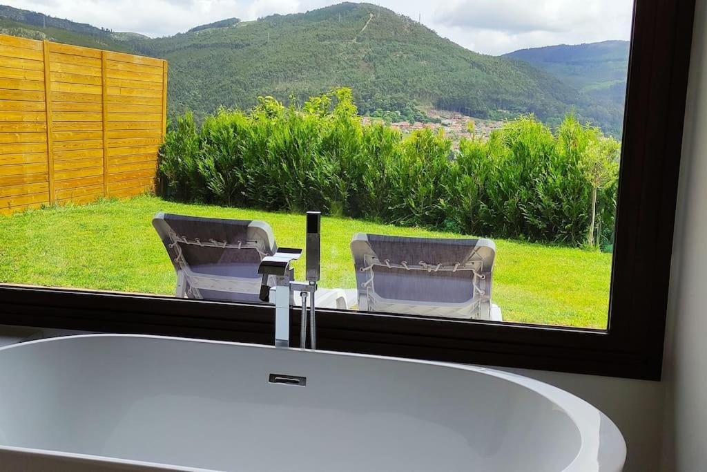 Casa Nueva De Vigo Rural Mos Con Jacuzzi Y Chimenea Para Escapada Romantica ภายนอก รูปภาพ